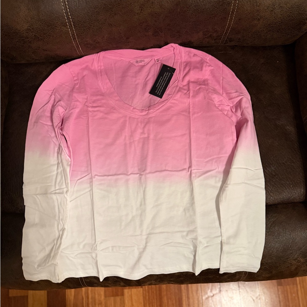 Candace Cameron Bure Pink to White Ombre Dress